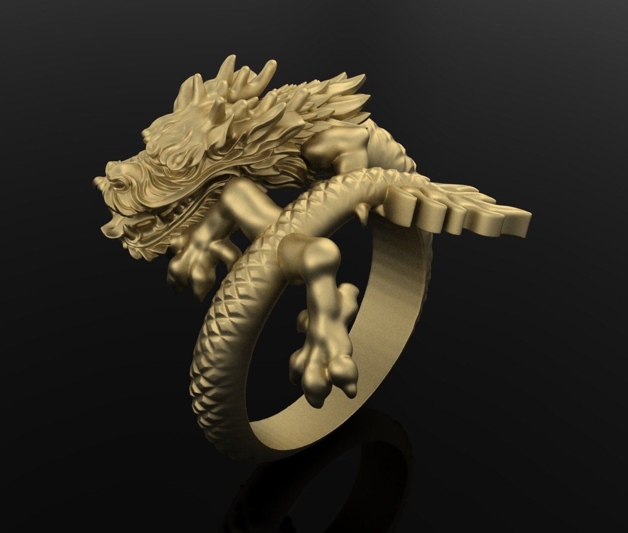 Dragon sculpture 3DM STL OBJ model for 3D printing and CNC 3D print model_4