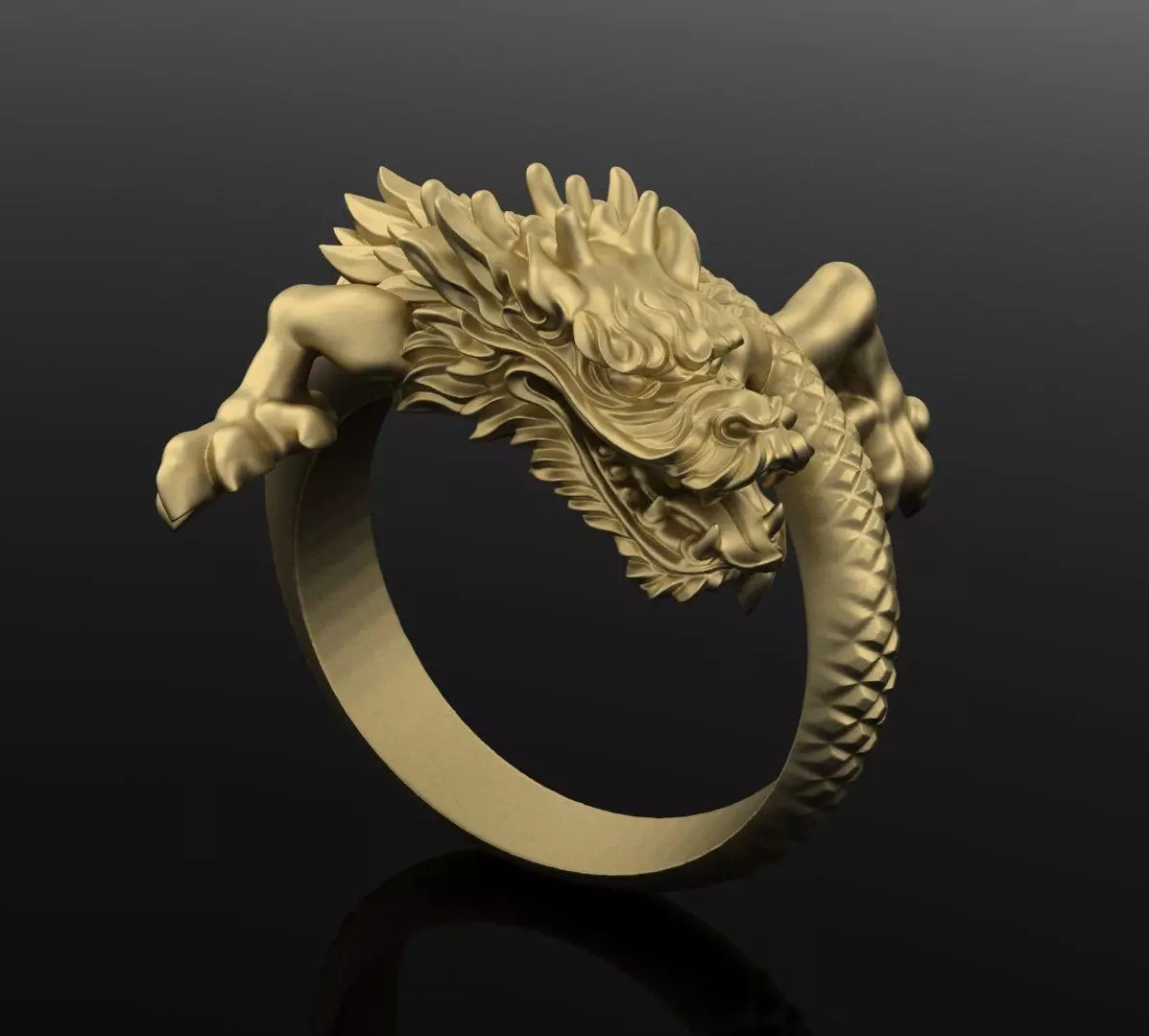 Dragon sculpture 3DM STL OBJ model for 3D printing and CNC 3D print model_0