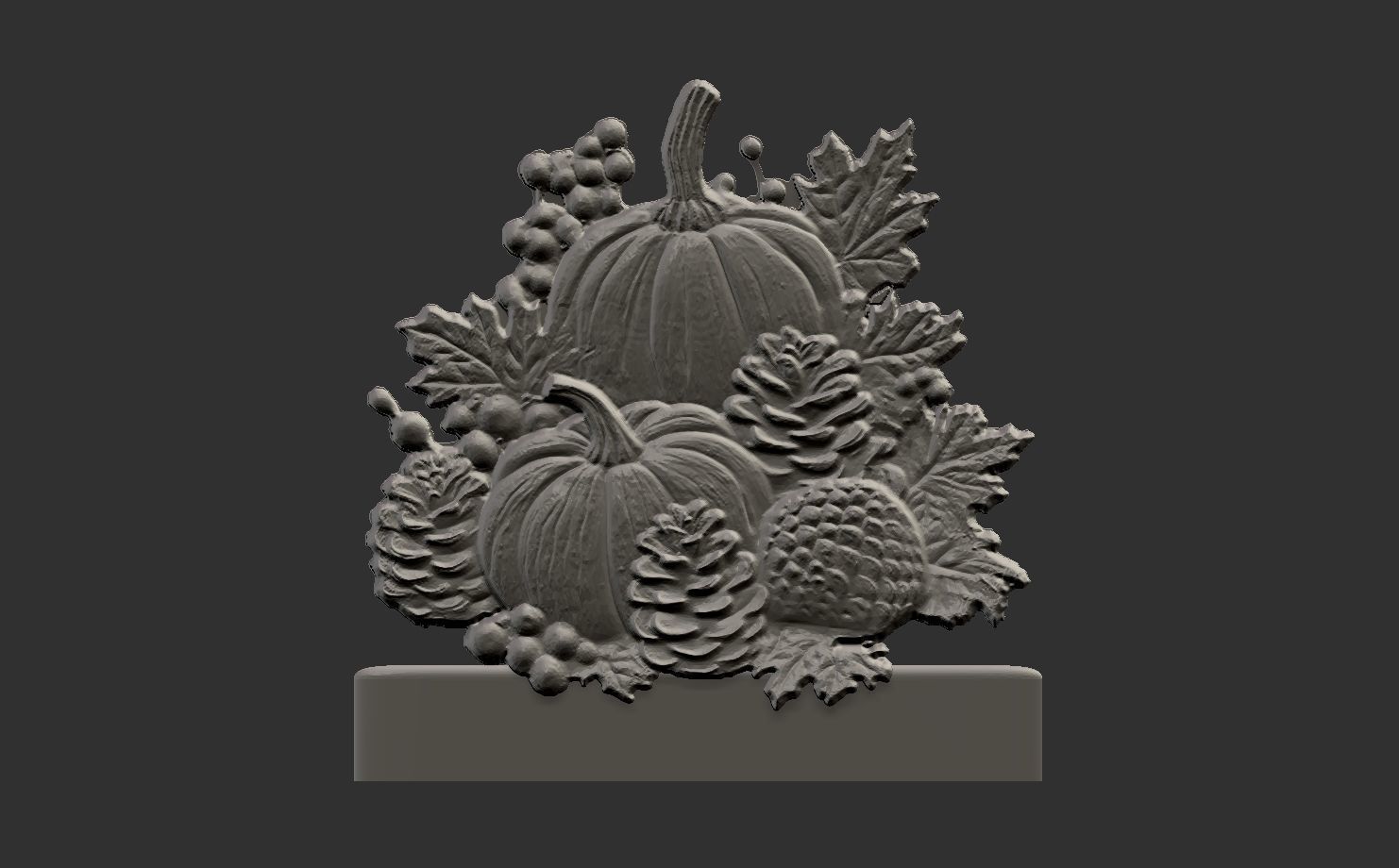 hallowen  pumpkin fruits cnc model   3D print model_7