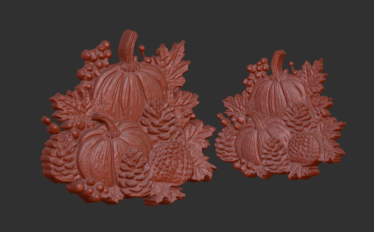 hallowen  pumpkin fruits cnc model   3D print model_9