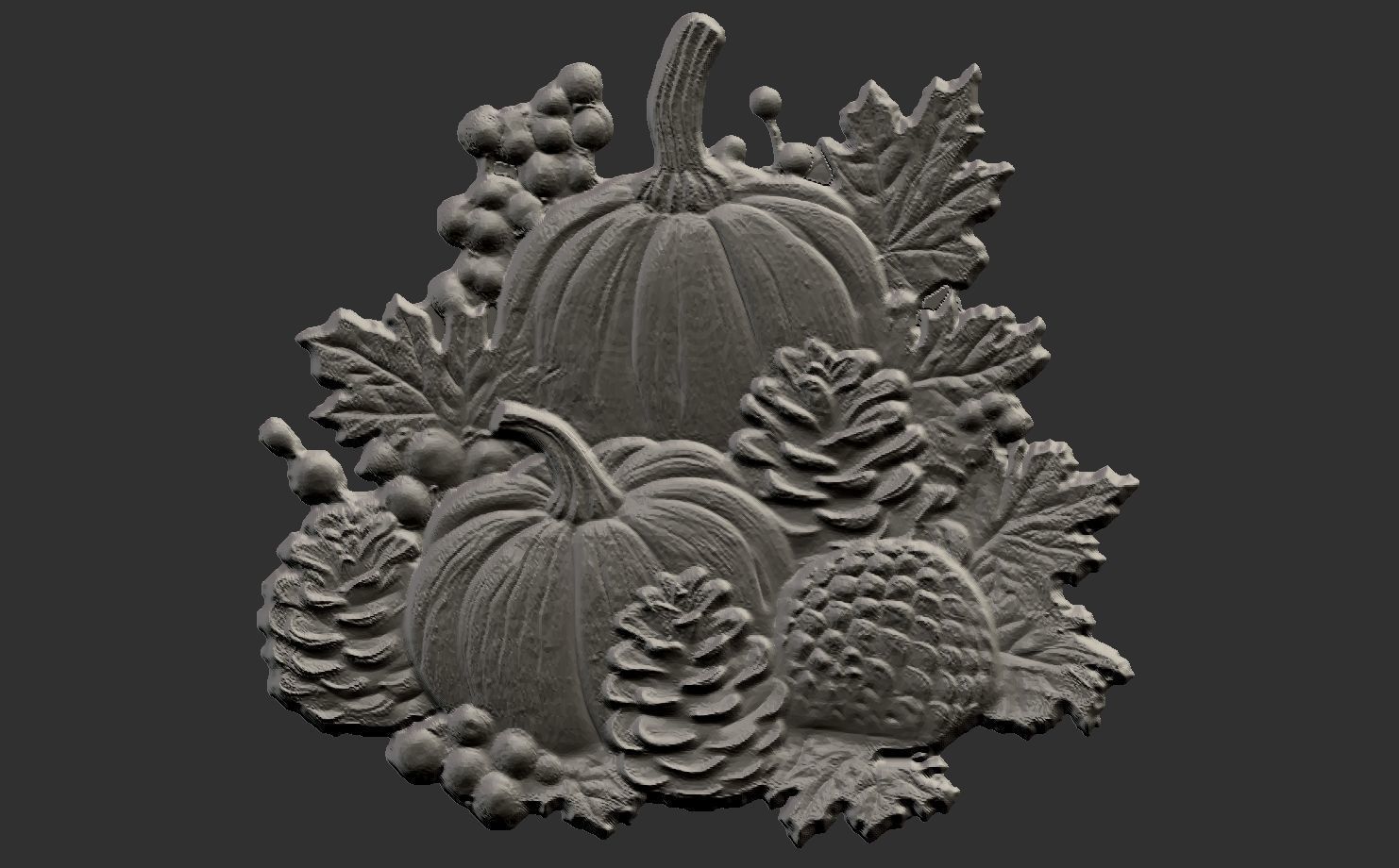 hallowen  pumpkin fruits cnc model   3D print model_15