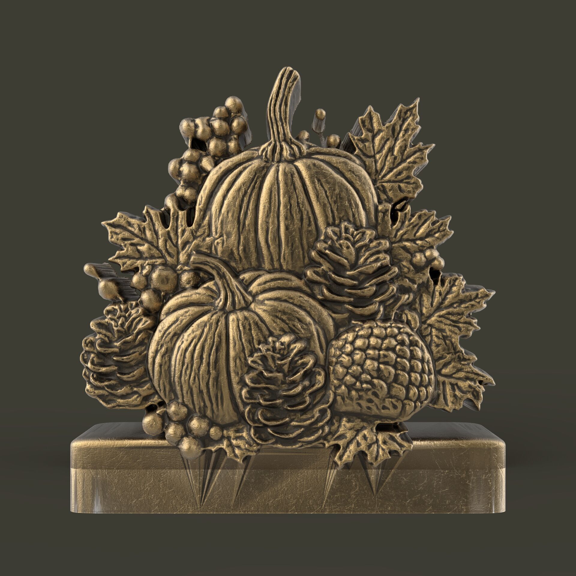 hallowen  pumpkin fruits cnc model   3D print model_1