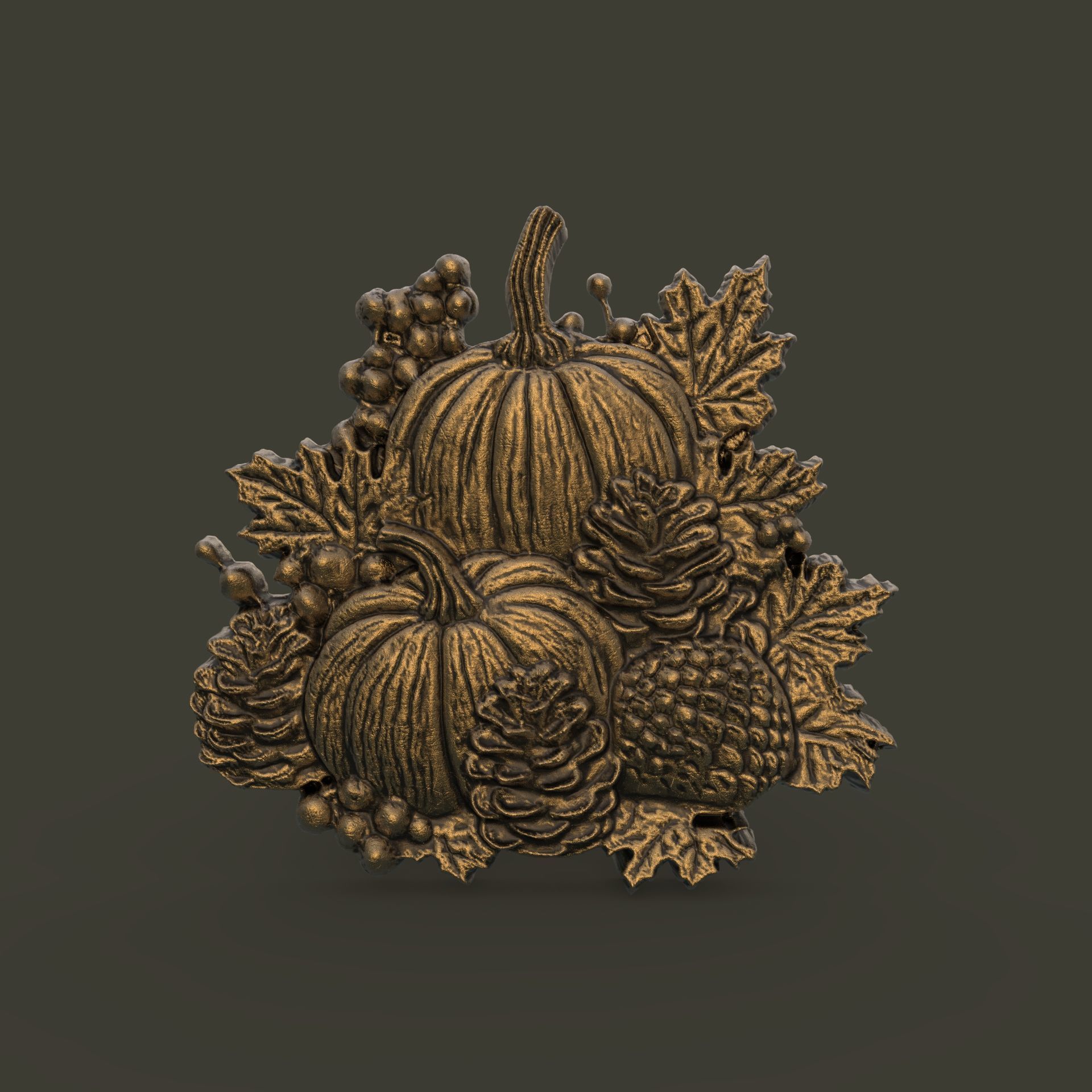 hallowen  pumpkin fruits cnc model   3D print model_14