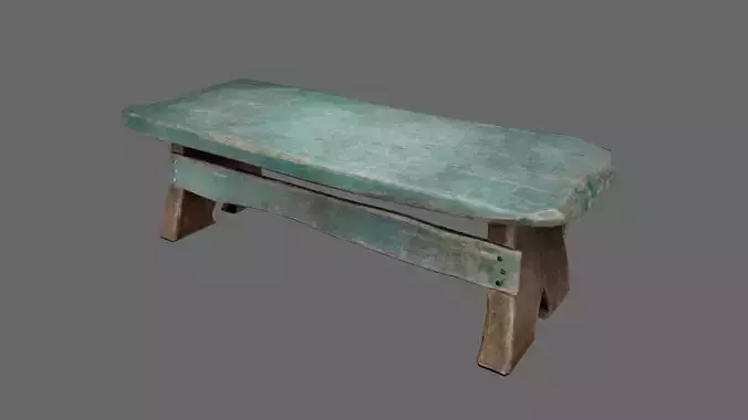 Old Traditional Wooden Stool