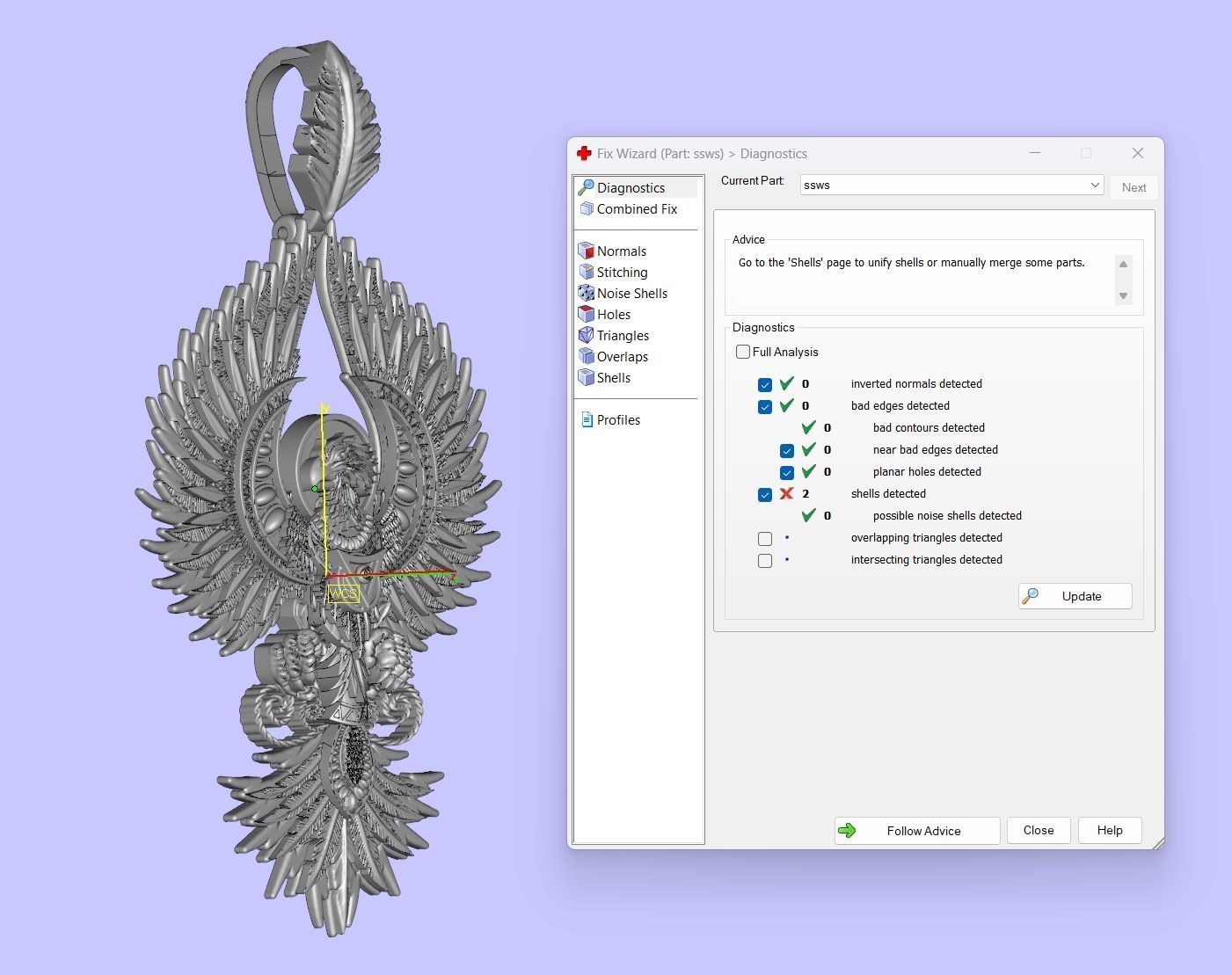 Phoenix sculpture 3DM STL OBJ model for 3D printing and CNC 3D print model_8