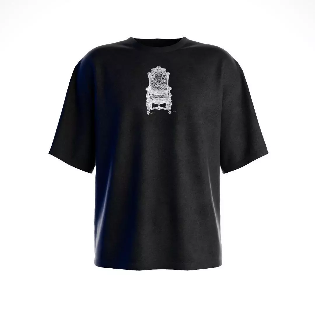oversized 3d Tshirt for mockup  3D model_0