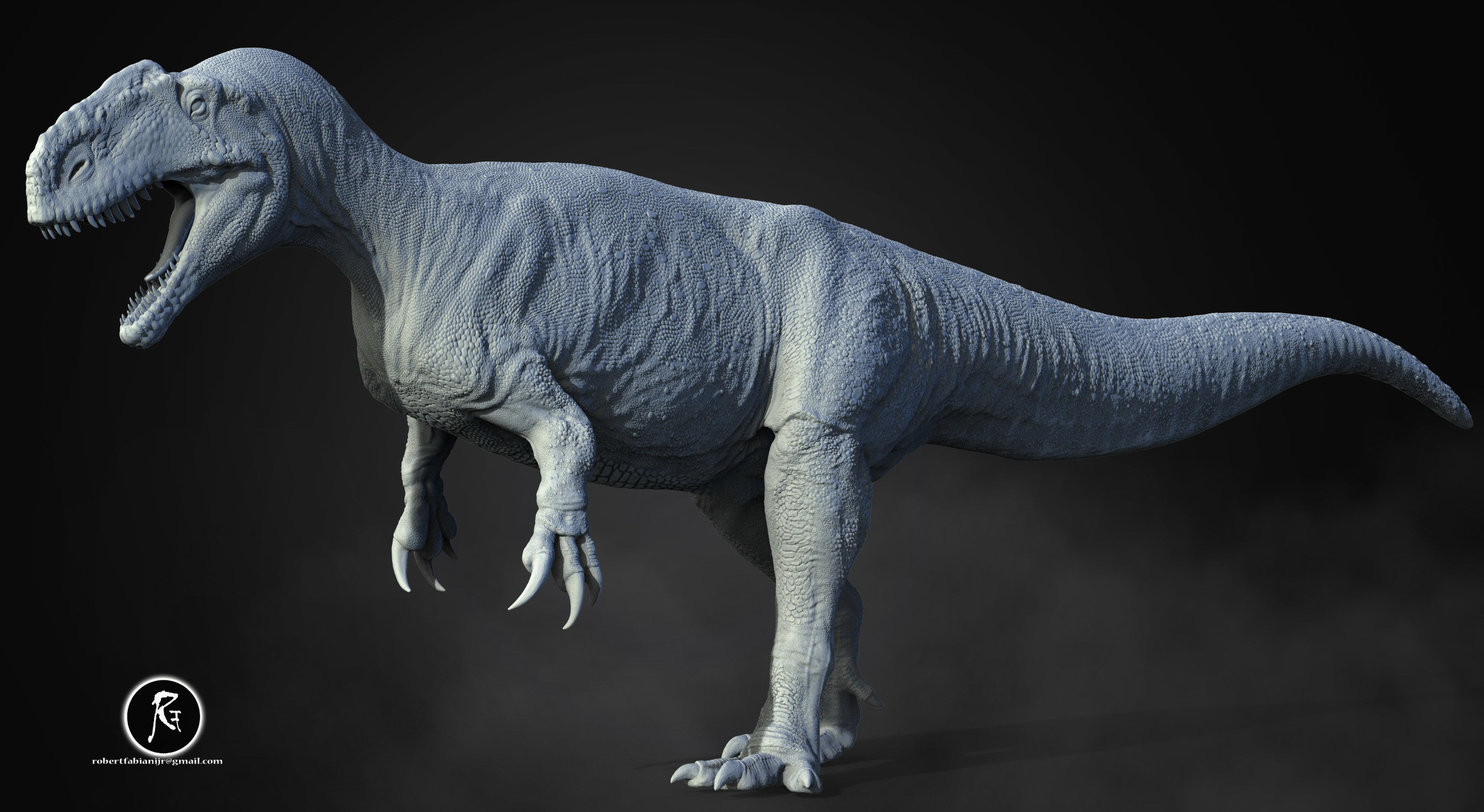 Monolophosaurus 3D print model_2