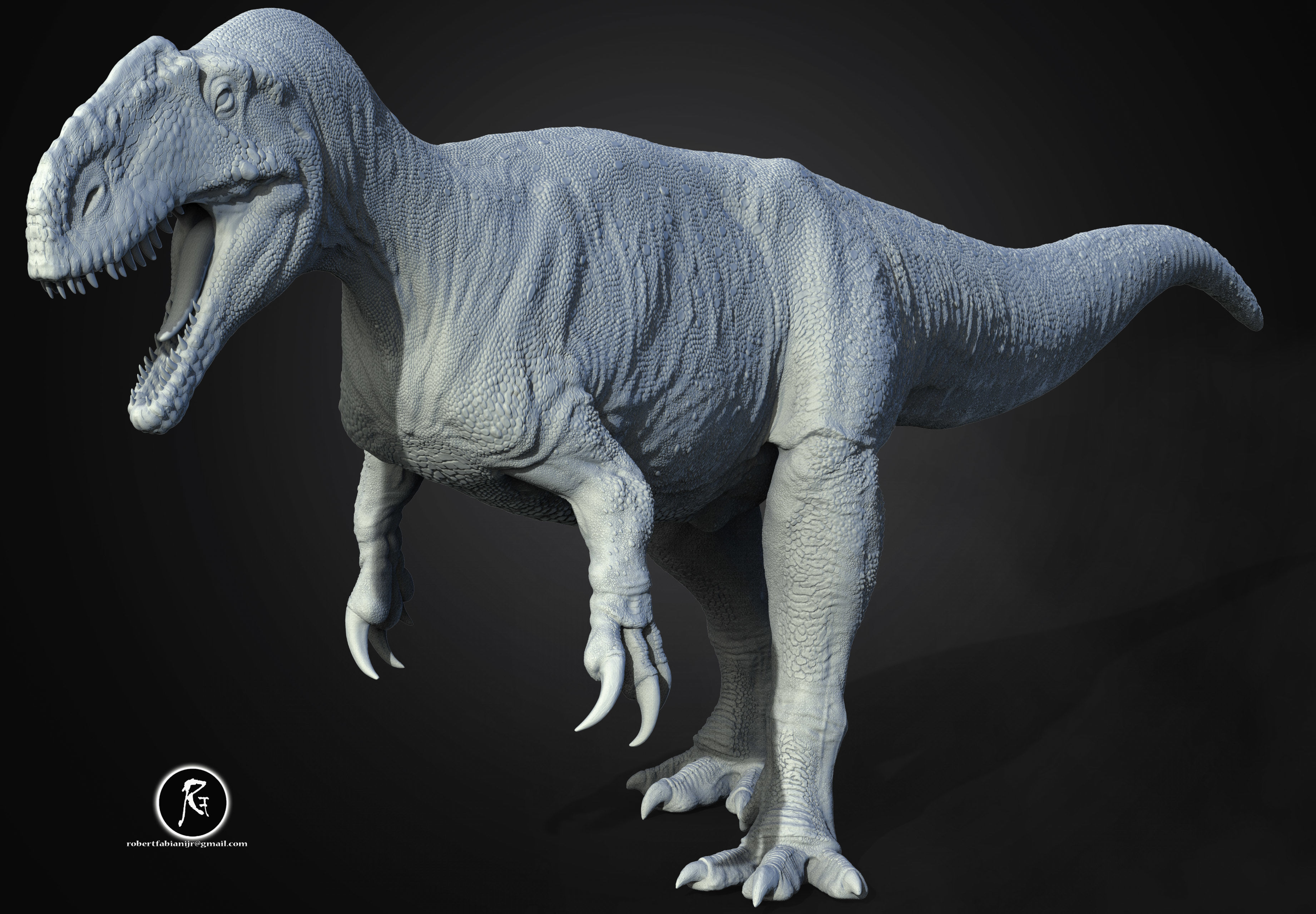 Monolophosaurus 3D print model_1