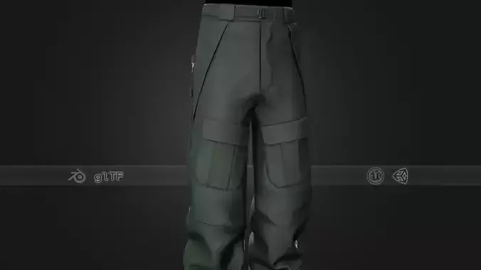 Green Snowboard Pants Style 3 