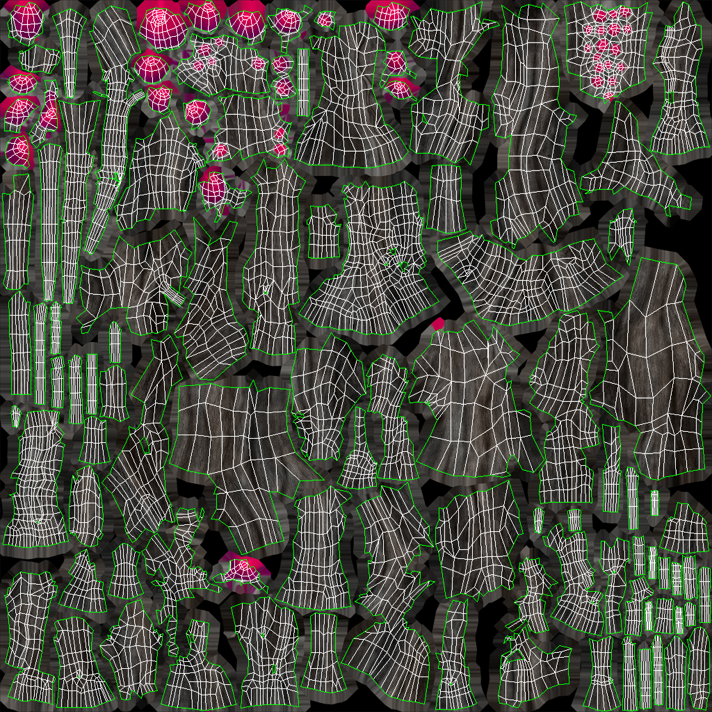 Alien Plant Fern Type 1 Low-poly 3D model_10