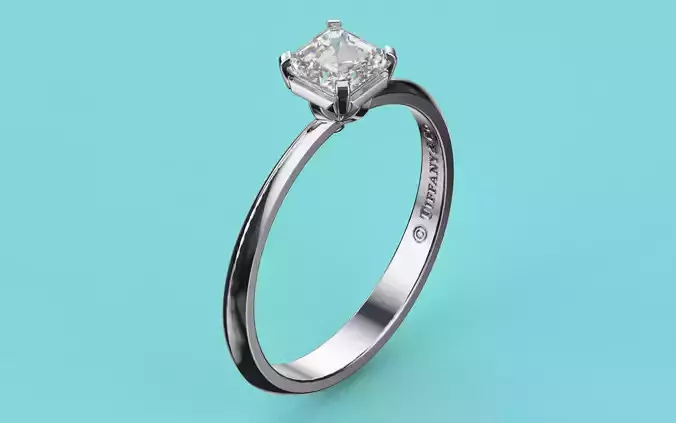 Ring Tiffany T 3D print model