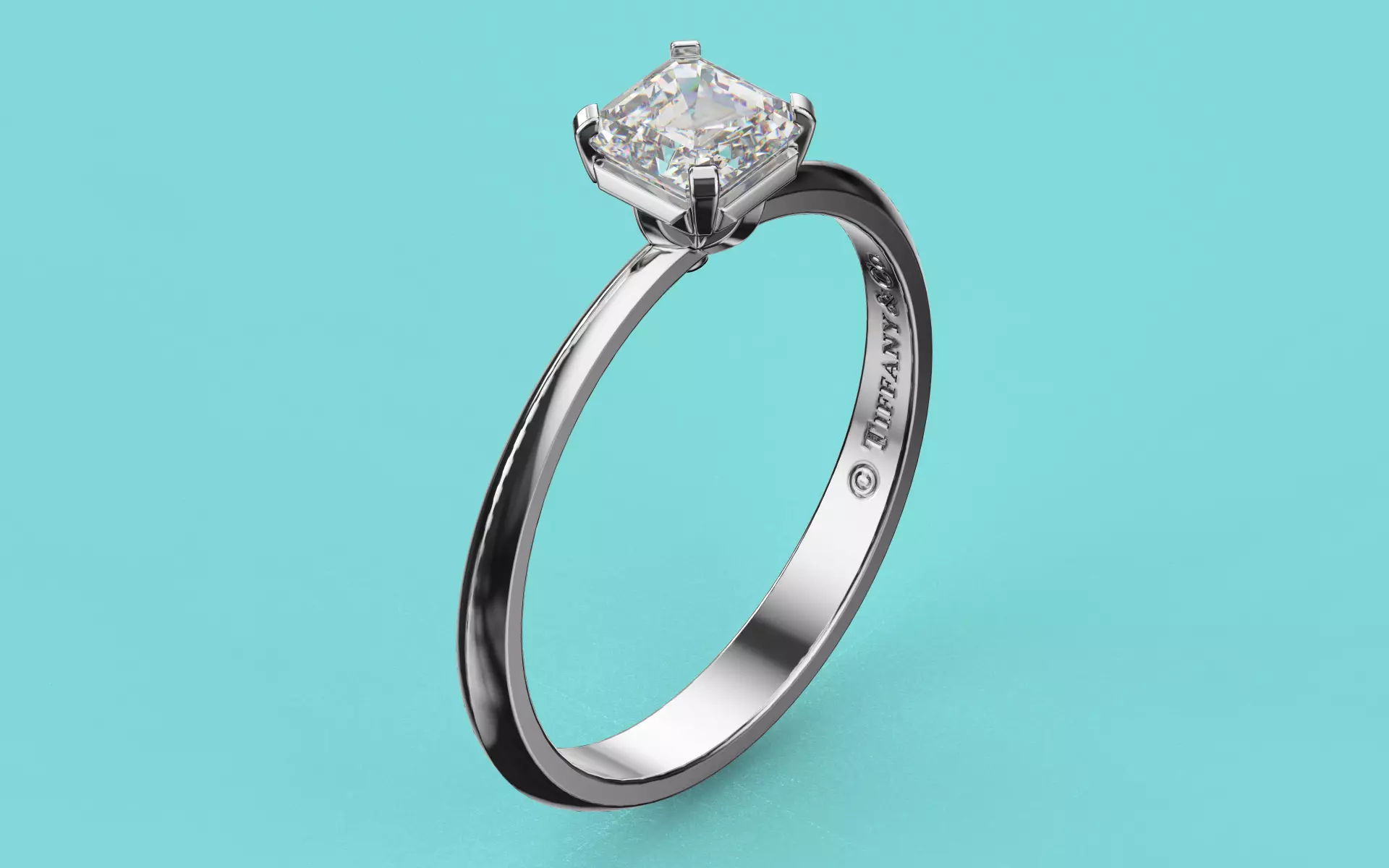 Ring Tiffany T 3D print model_0