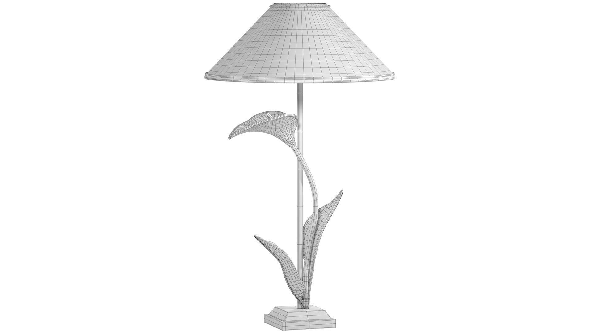 Arum Plant Decorative Lamp 3D model_5