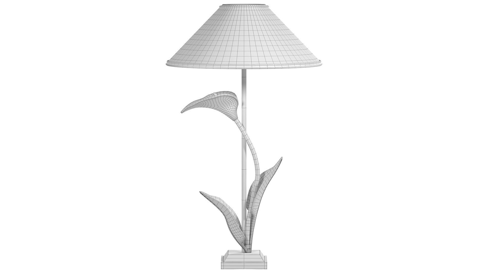 Arum Plant Decorative Lamp 3D model_3