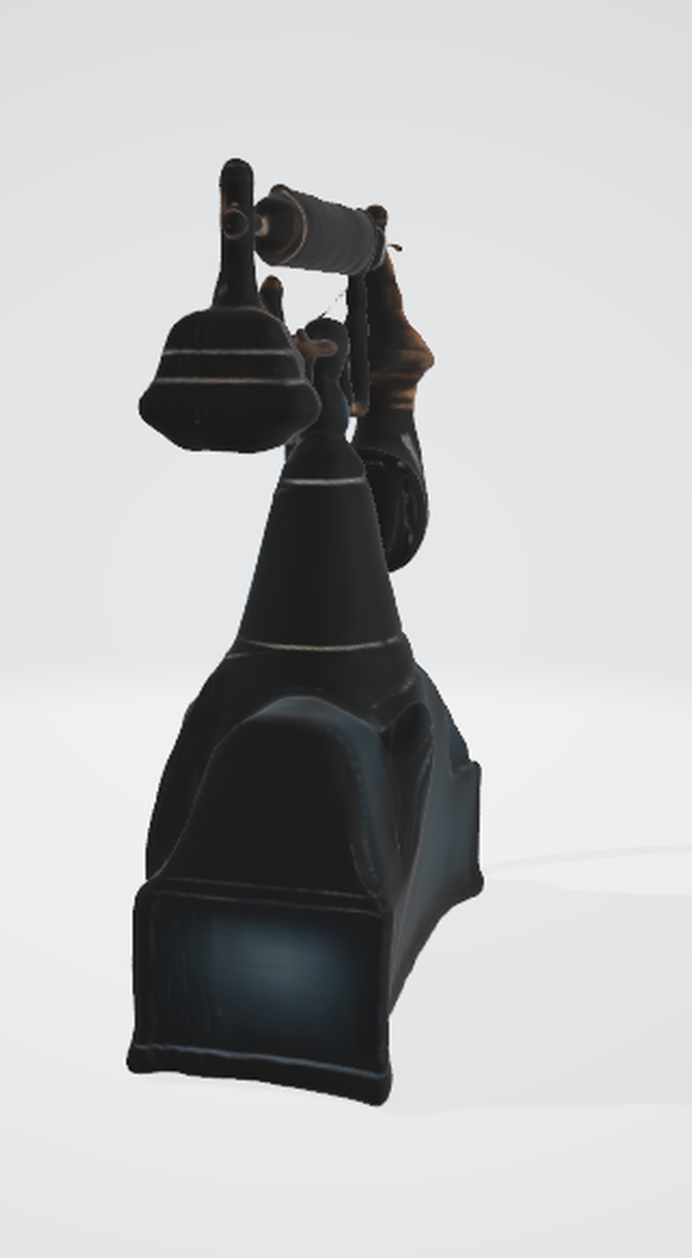 Antique Telephone Model 3D Asset 3D model_4