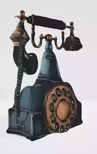 Antique Telephone Model 3D Asset 3D model Antique Telephone Model 3D Asset 3D model