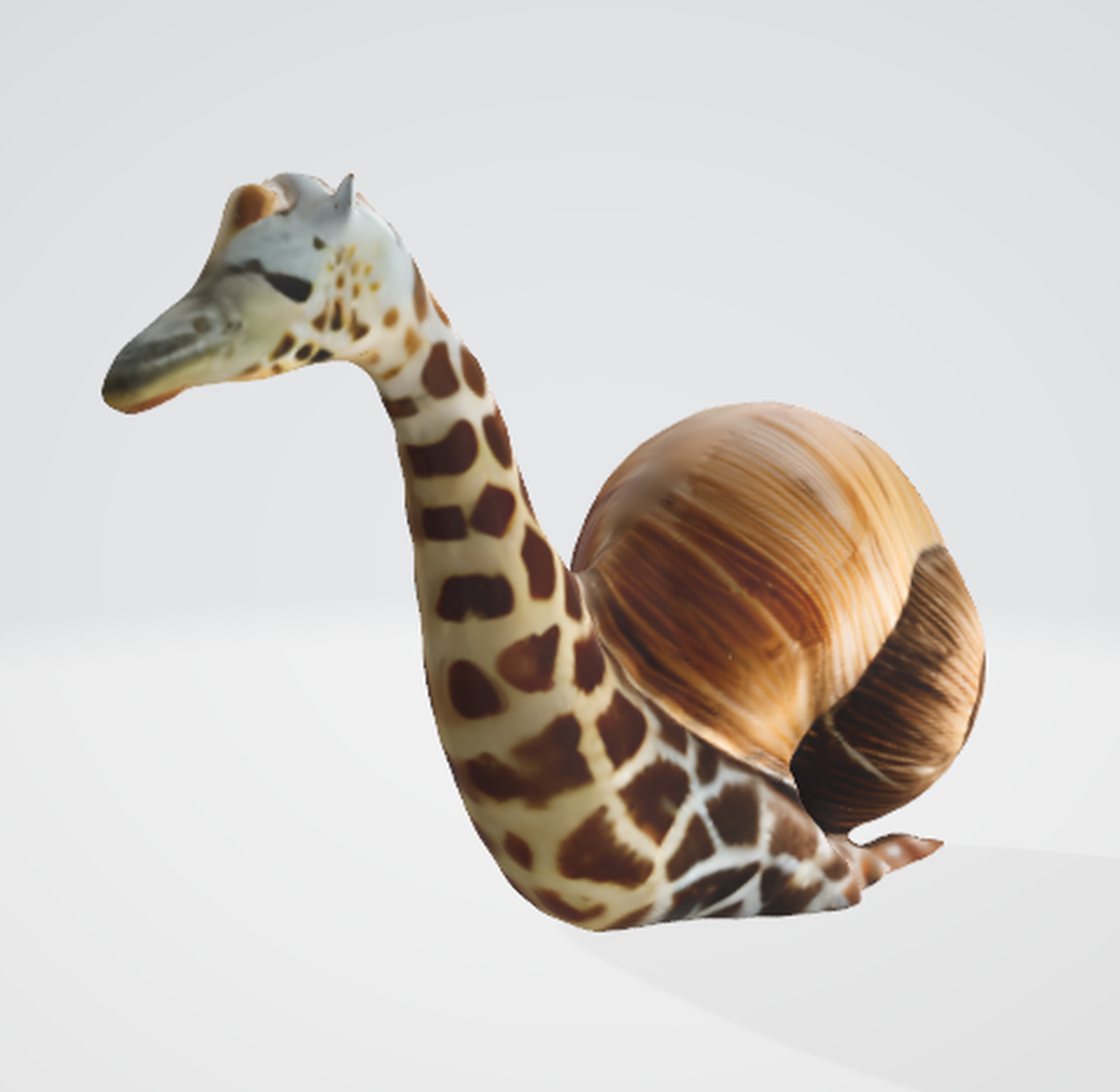 Slug-Shaped Snail 3D Model 3D model_3