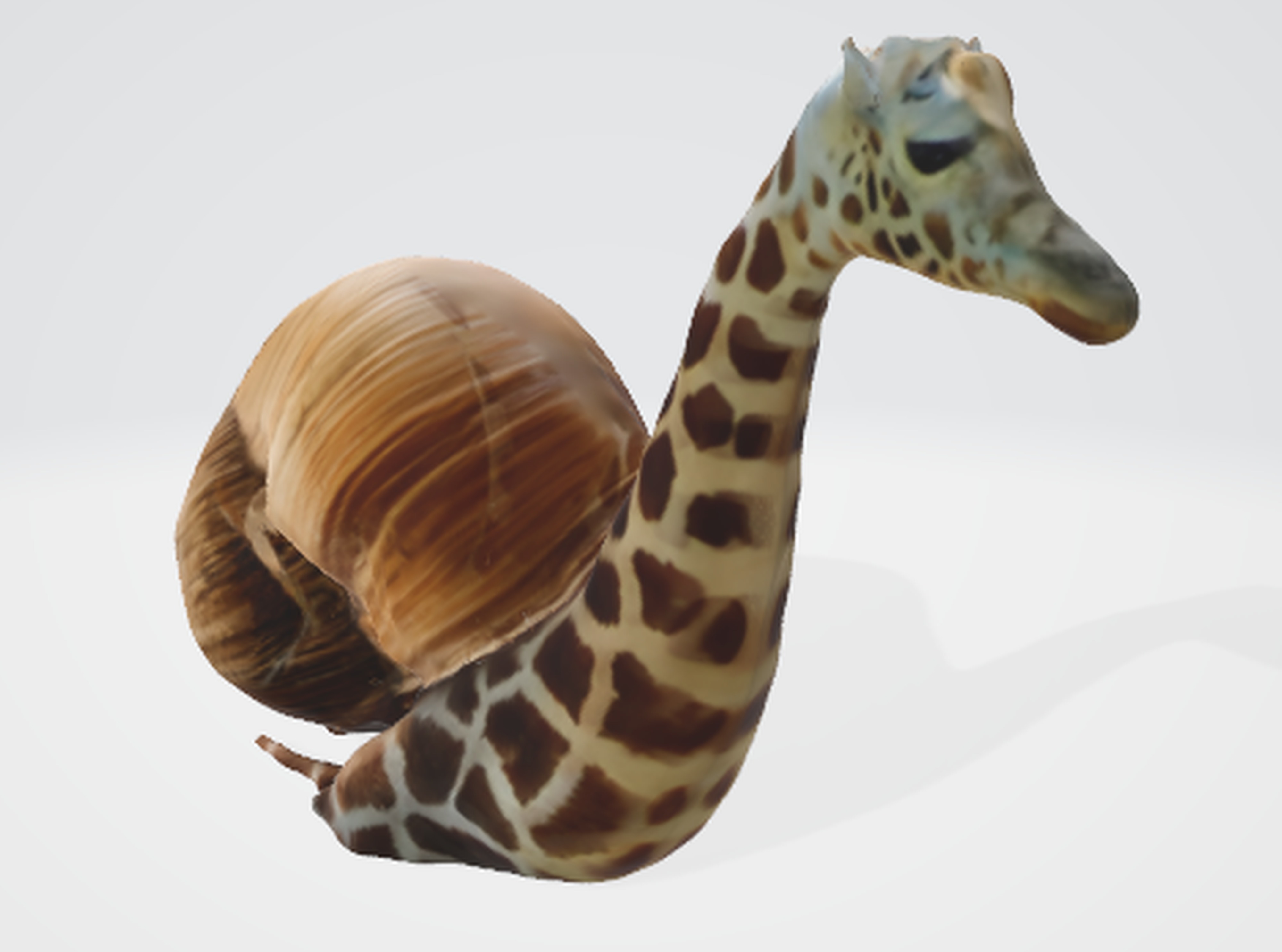 Slug-Shaped Snail 3D Model 3D model_2