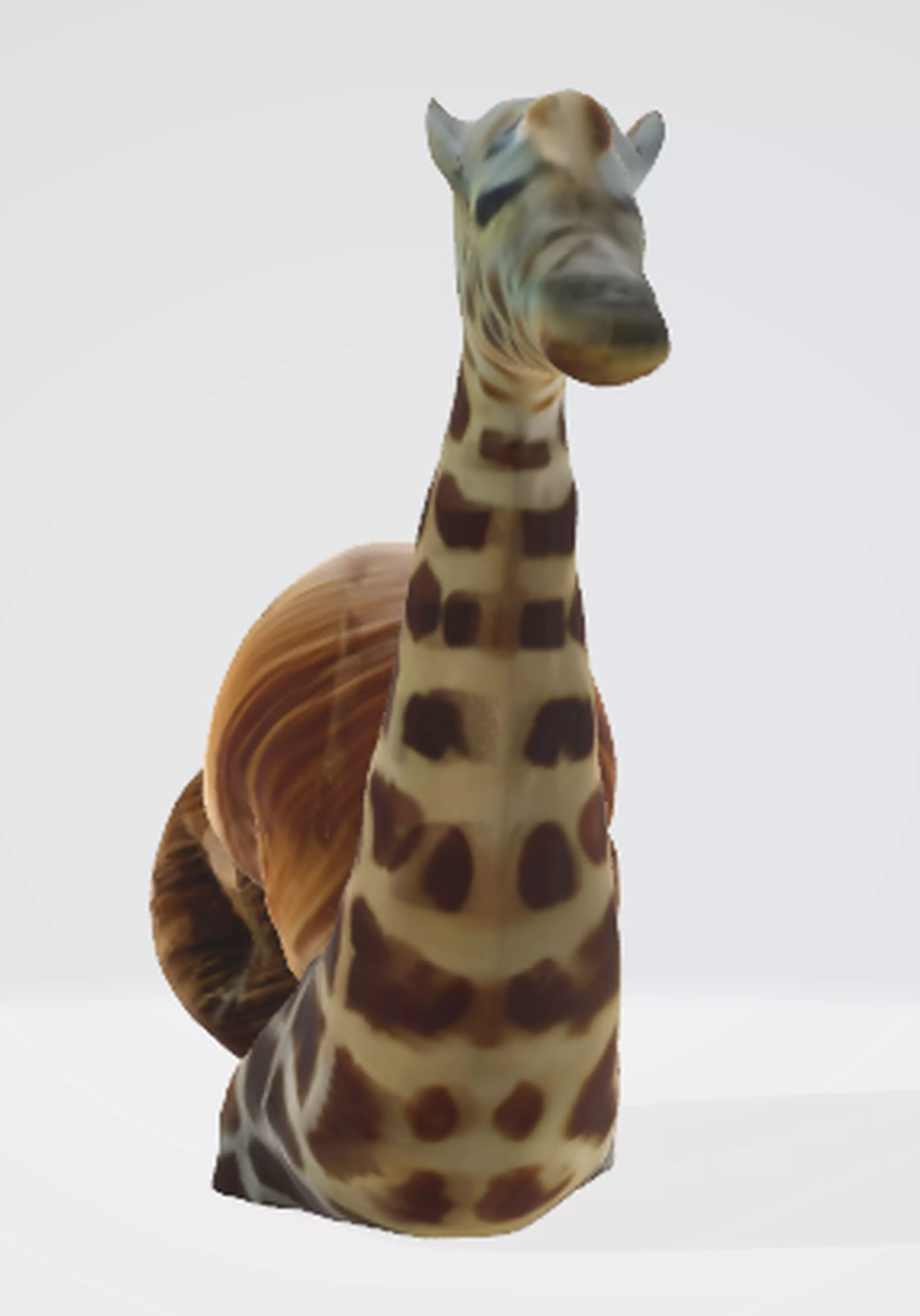 Slug-Shaped Snail 3D Model 3D model_0