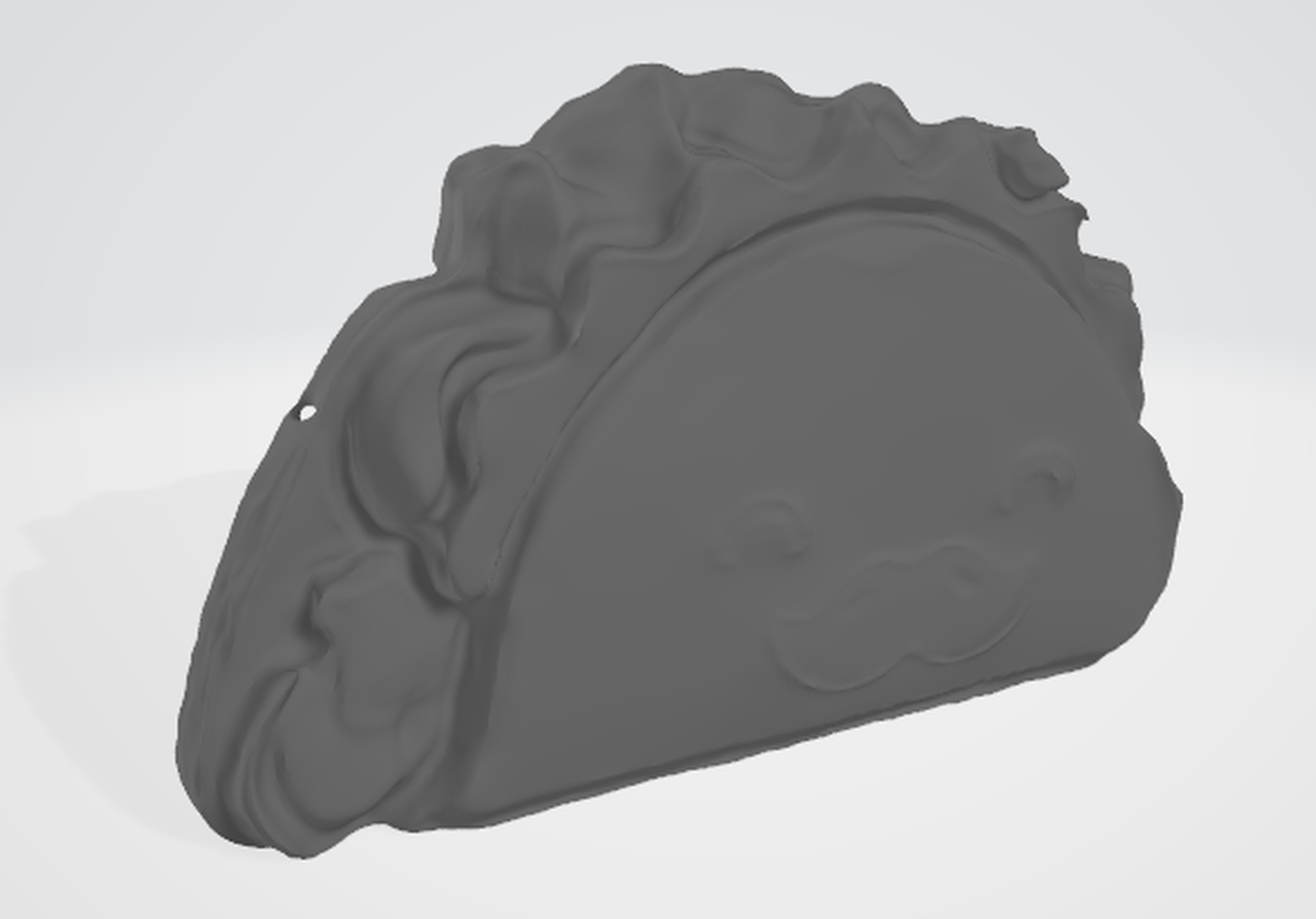 Smiling Taco Cartoon 3D Design 3D model_1