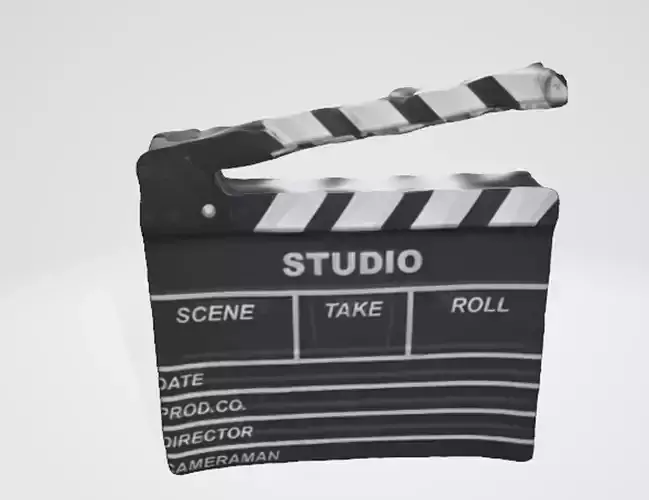 3D Clapperboard Model 3D model