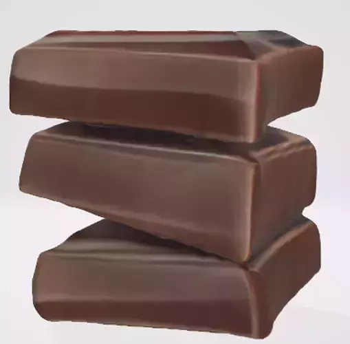 Deliciously Stacked Chocolates 3D Asset 3D model
