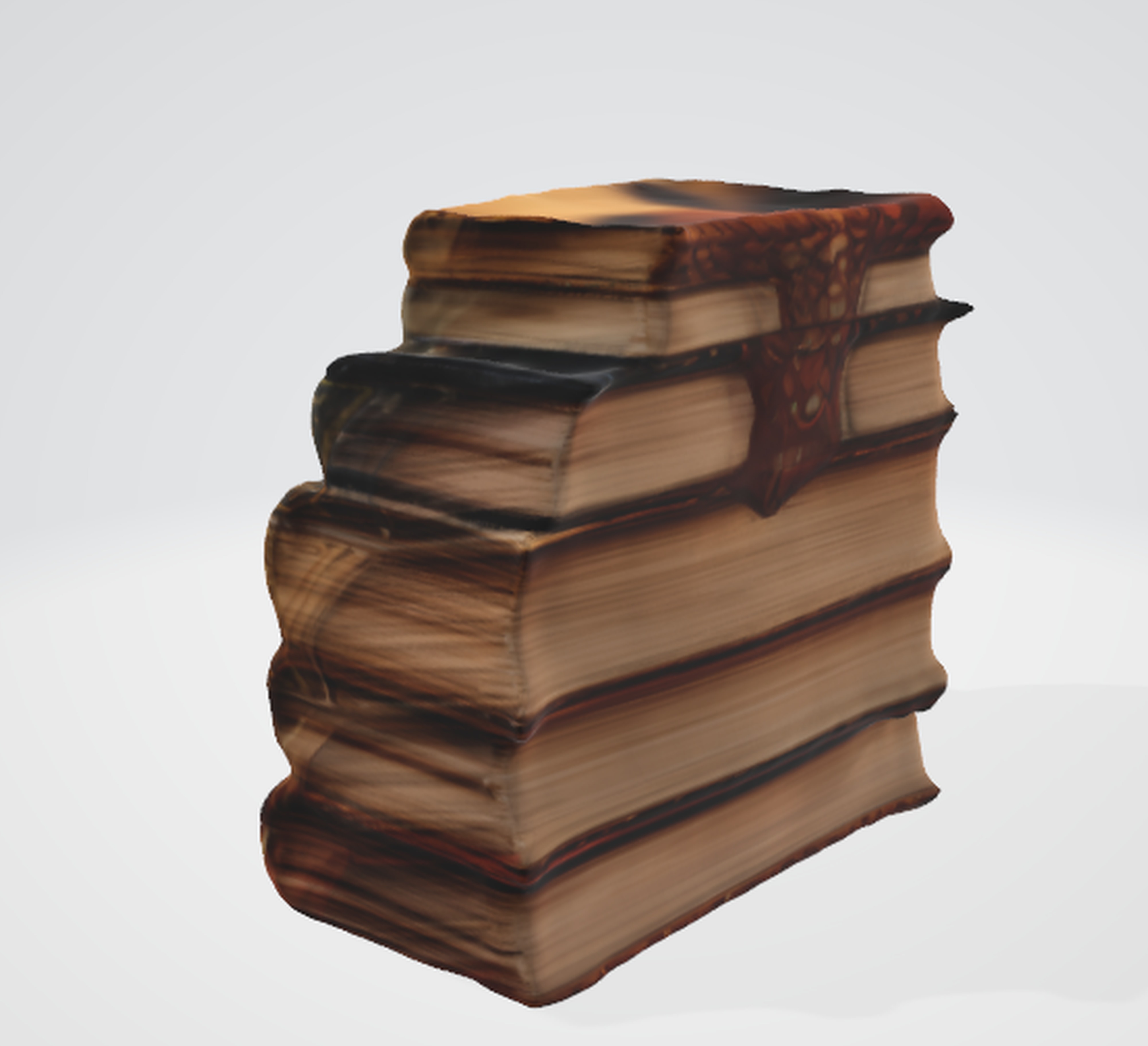 Charming Pile of Books Perfect for Any Scene 3D model_1