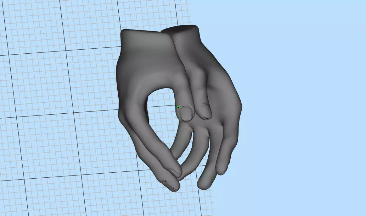 hand and heart 3D print model_0