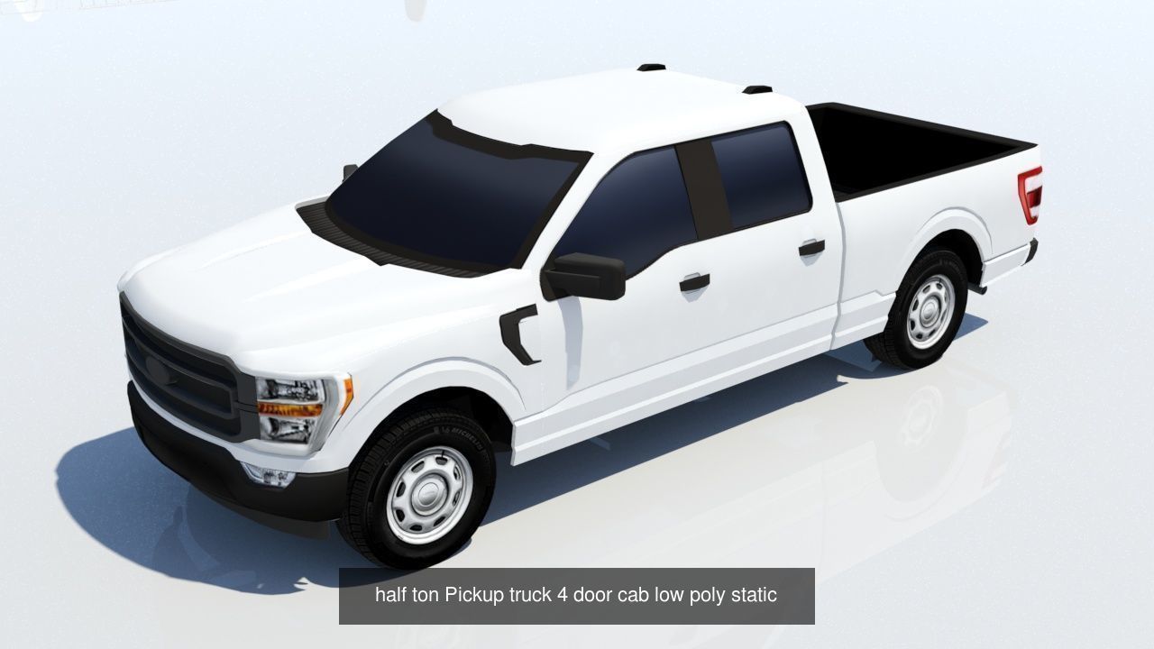 American US Pickup truck pack 3D Model Collection_4