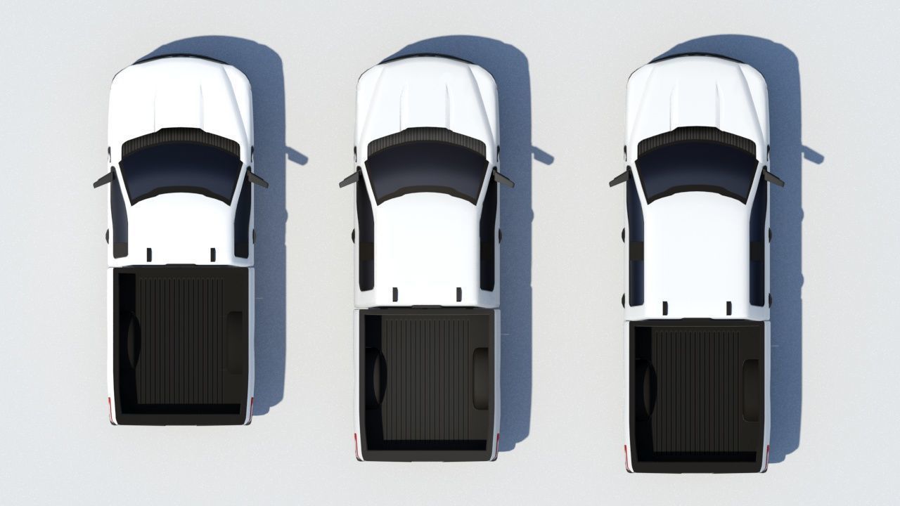 American US Pickup truck pack 3D Model Collection_7