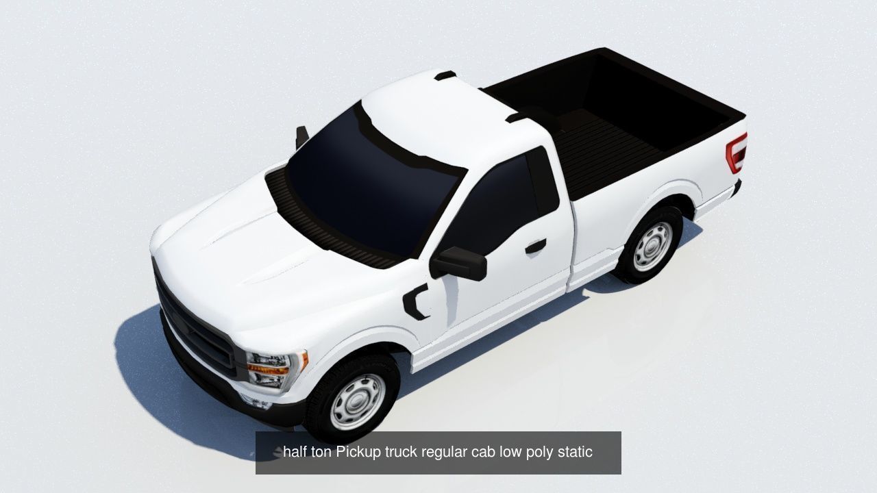 American US Pickup truck pack 3D Model Collection_2