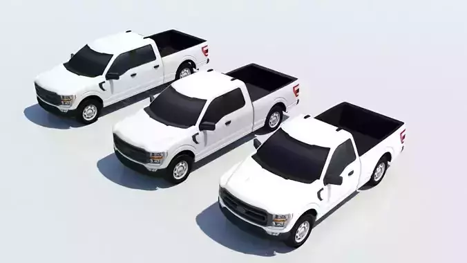 American US Pickup truck pack 3D Model Collection American US Pickup truck pack 3D Model Collection