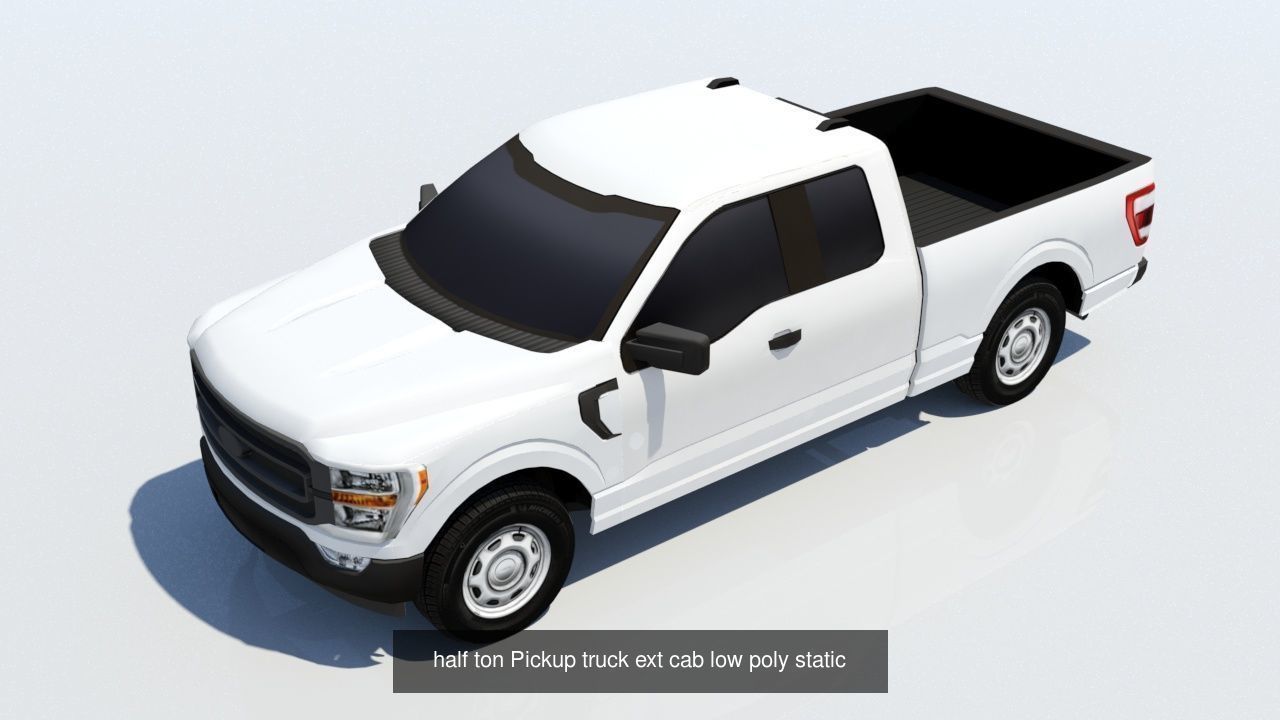 American US Pickup truck pack 3D Model Collection_3