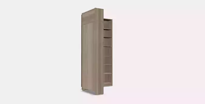 BILLY Bookcase corner comb w ext units Low-poly 3D model