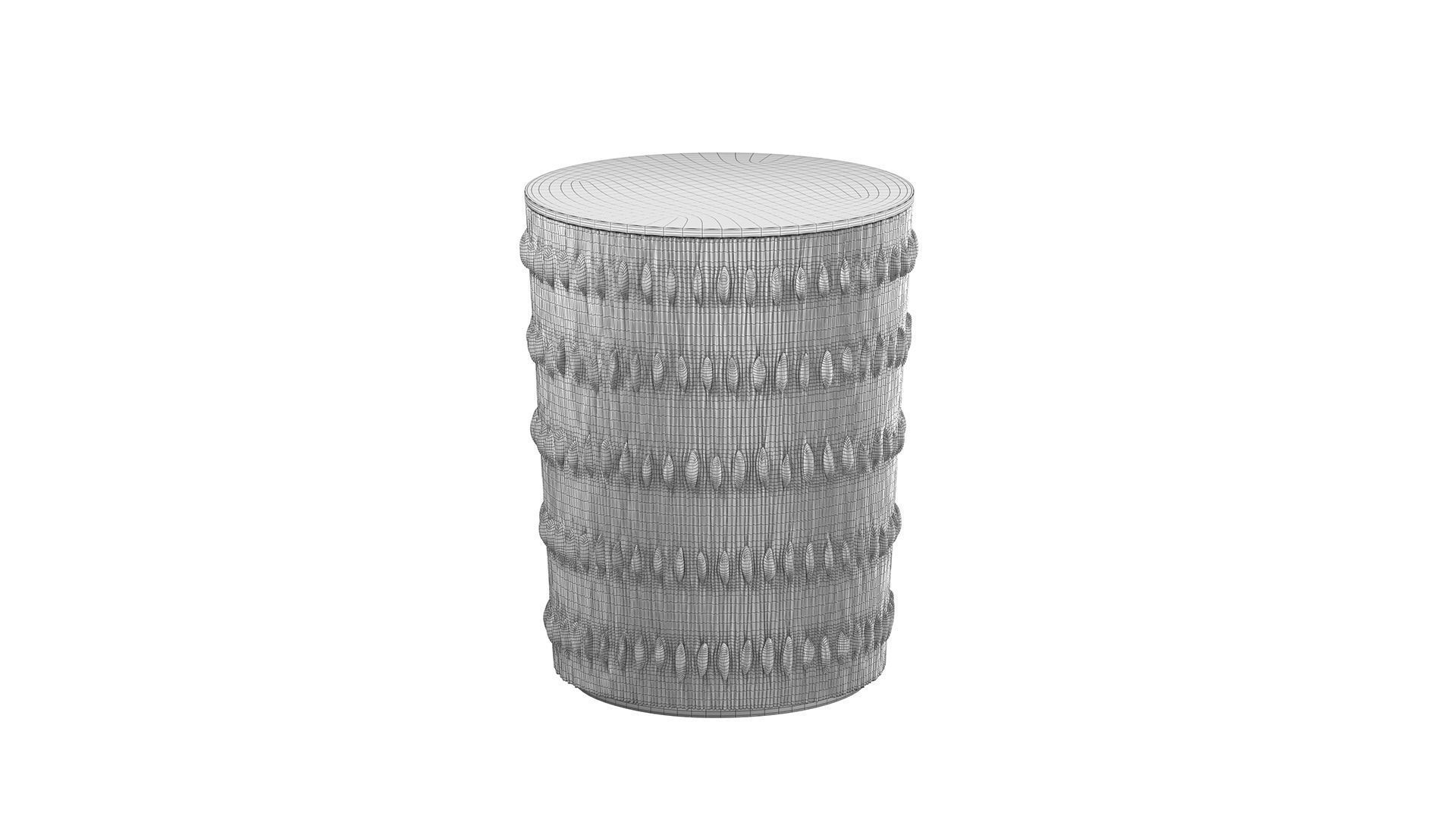 Ethnic Accent Table 3D model_8