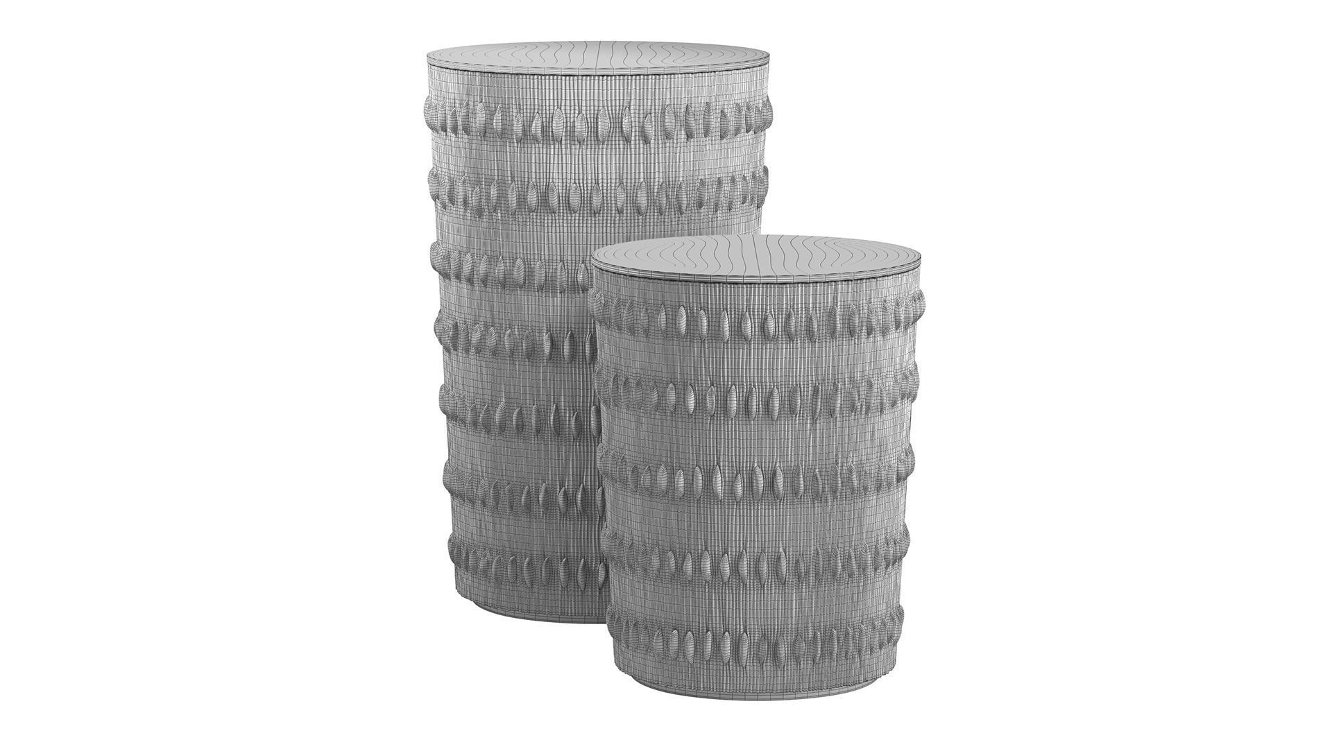 Ethnic Accent Table 3D model_4