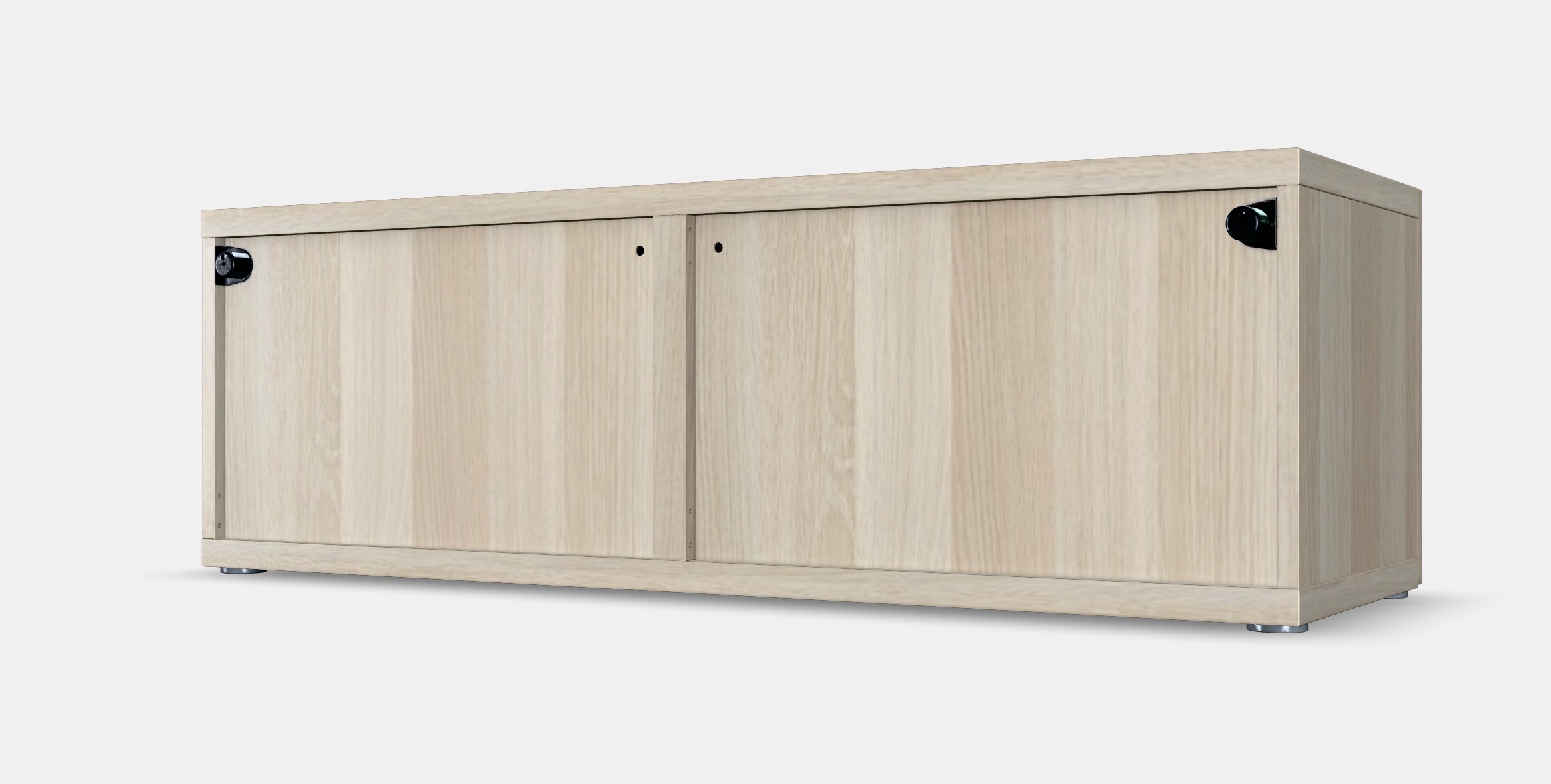 BESTA Shelf unit with doors 7 Low-poly 3D model_4