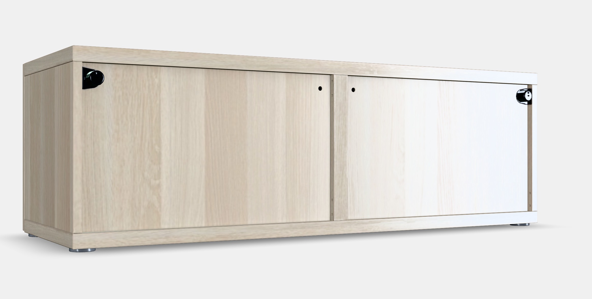 BESTA Shelf unit with doors 7 Low-poly 3D model_2