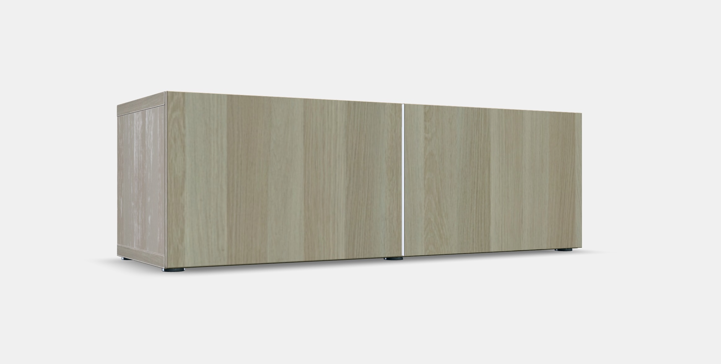 BESTA Shelf unit with doors 7 Low-poly 3D model_8