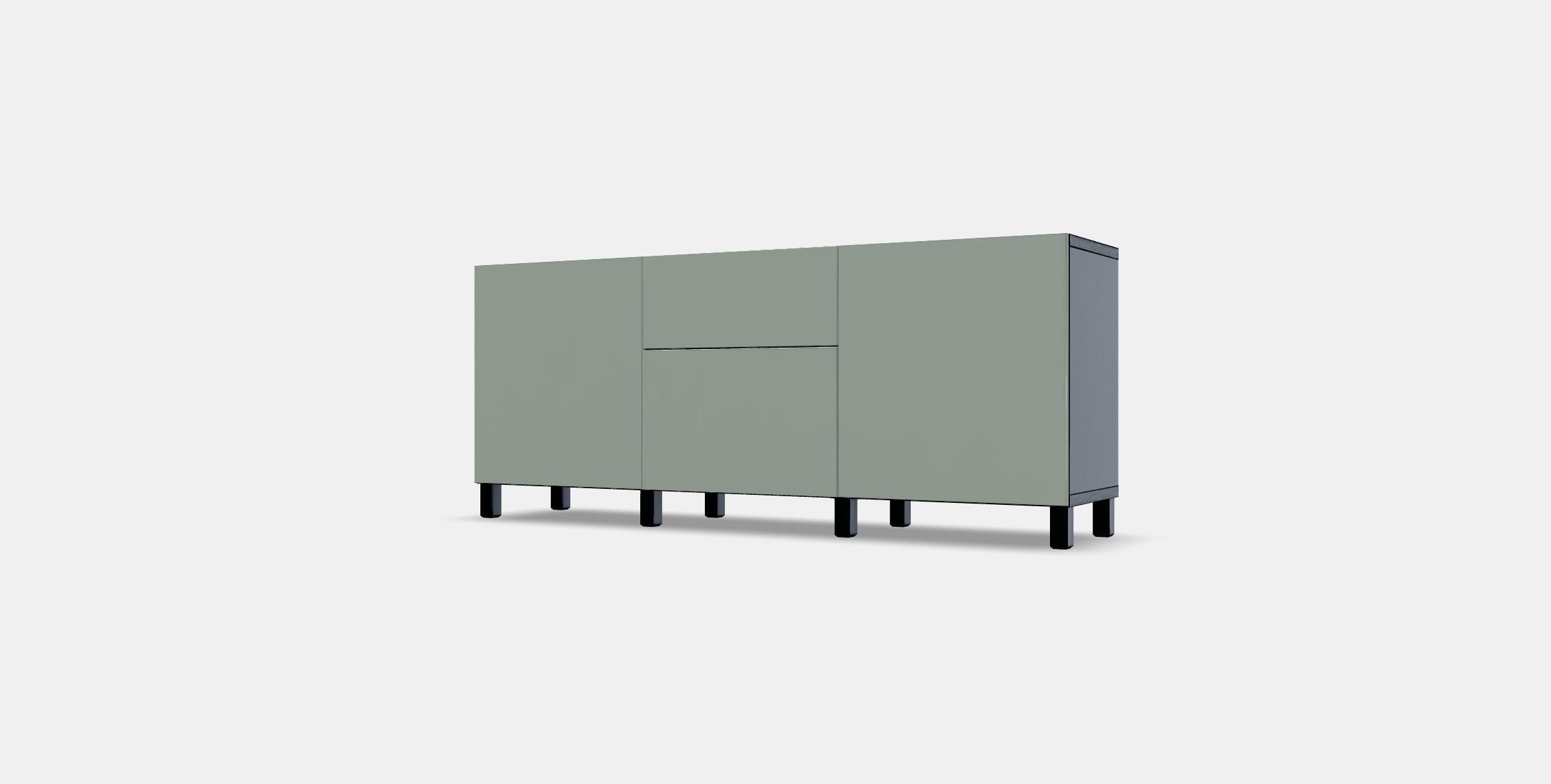 BESTA Storage combination with drawers 2 Low-poly 3D model_12