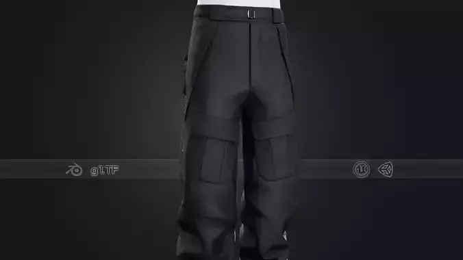 Black Snowboard Pants Style 3