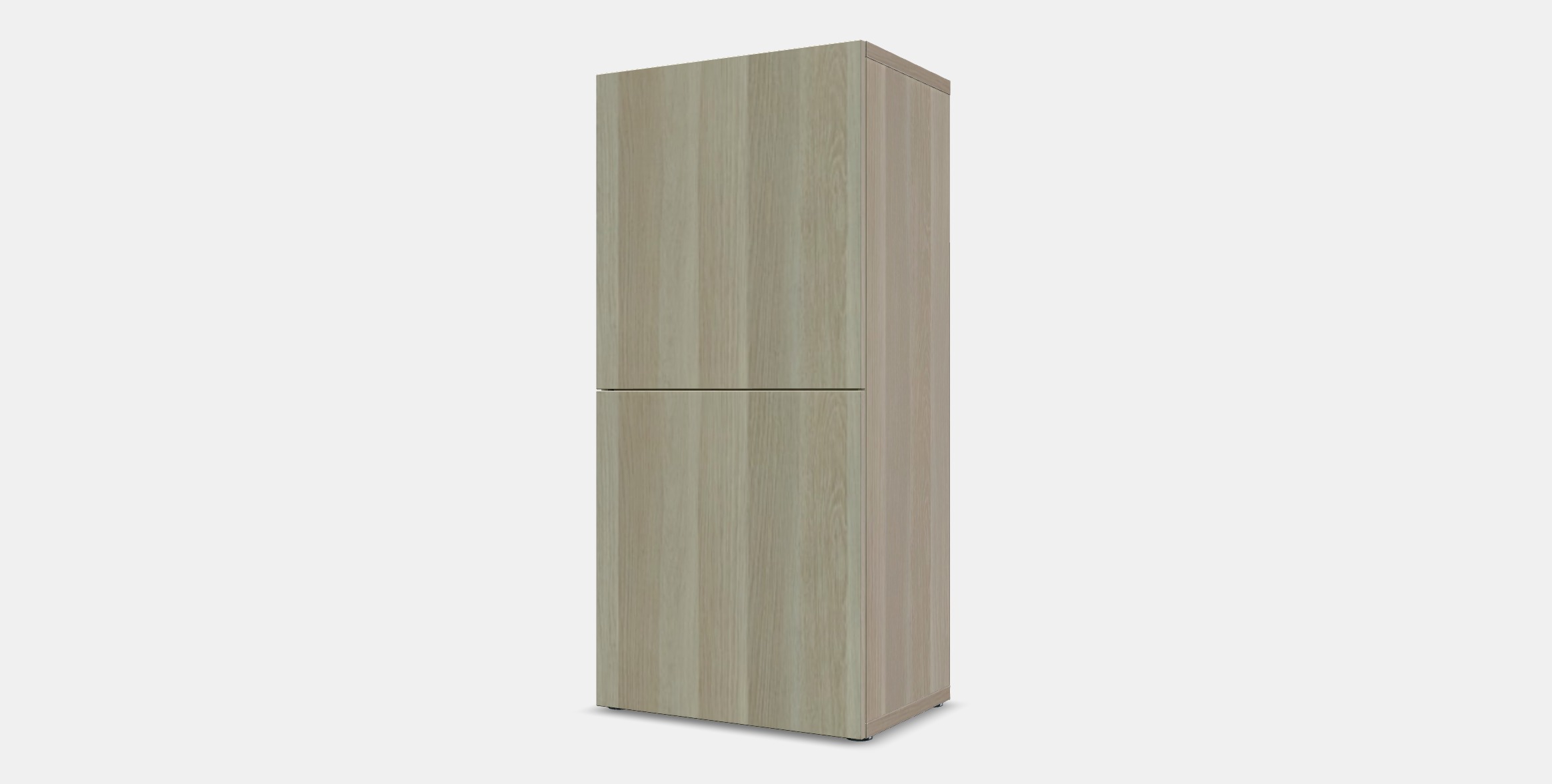 BESTA Shelf unit with doors 11 Low-poly 3D model_12