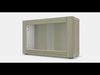 BESTA Shelf unit with glass door Low-poly 3D model_1