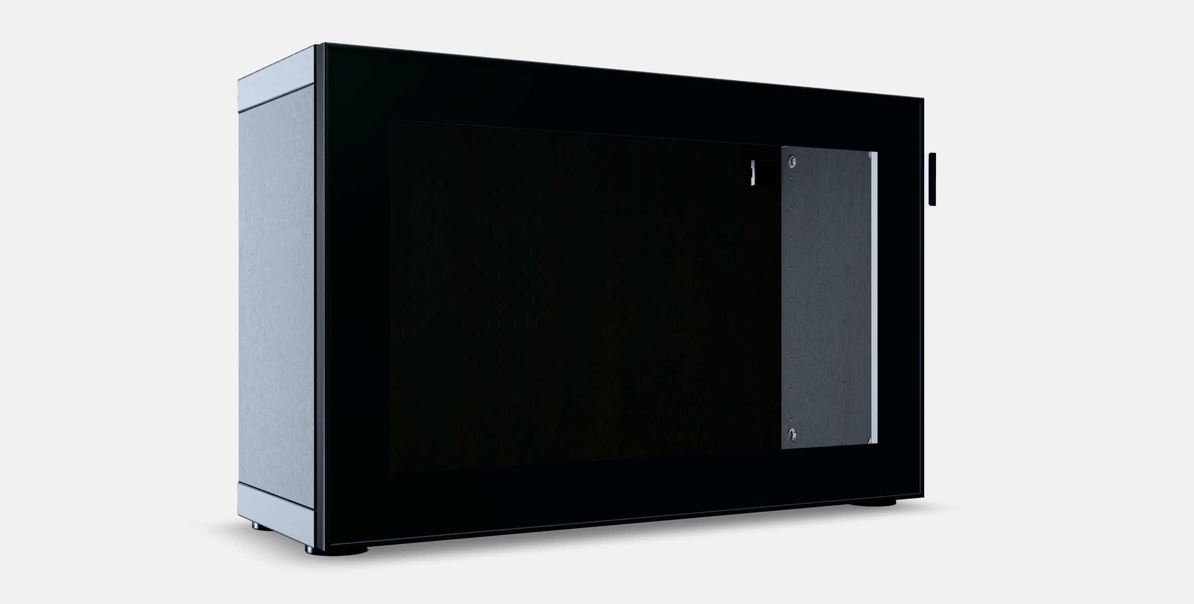 BESTA Shelf unit with glass door 1 Low-poly 3D model_12