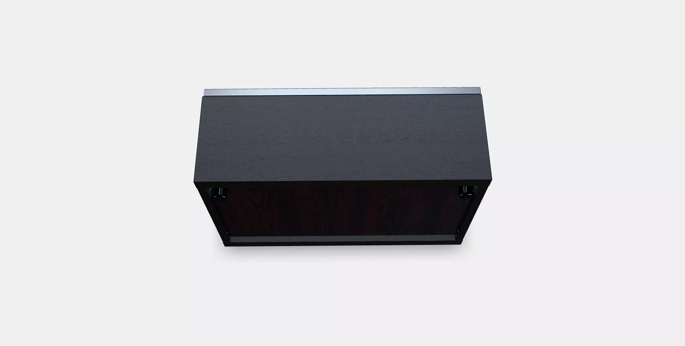 BESTA Shelf unit with glass door 1 Low-poly 3D model_0