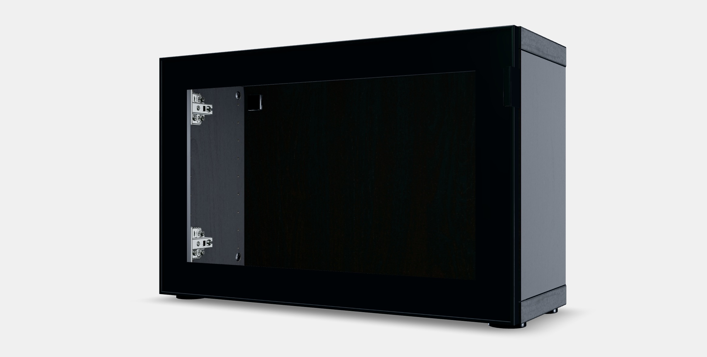 BESTA Shelf unit with glass door 1 Low-poly 3D model_10