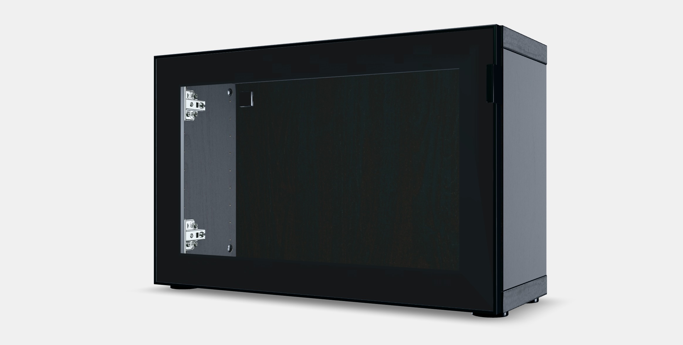 BESTA Shelf unit with glass door 3 Low-poly 3D model_13