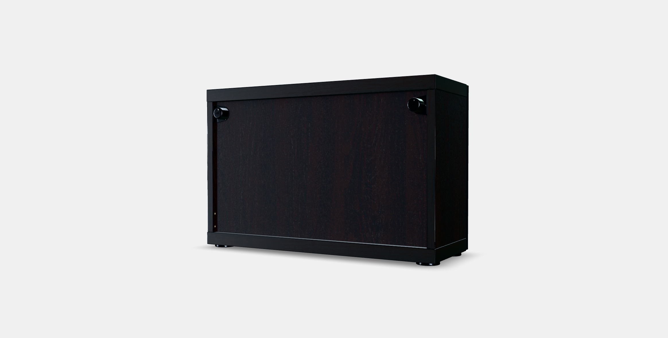 BESTA Shelf unit with glass door 3 Low-poly 3D model_4