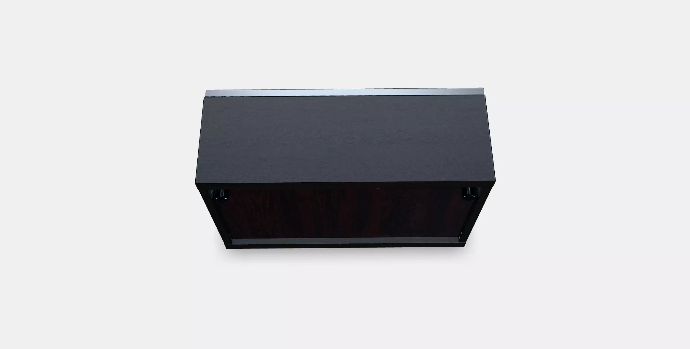 BESTA Shelf unit with glass door 3 Low-poly 3D model_0