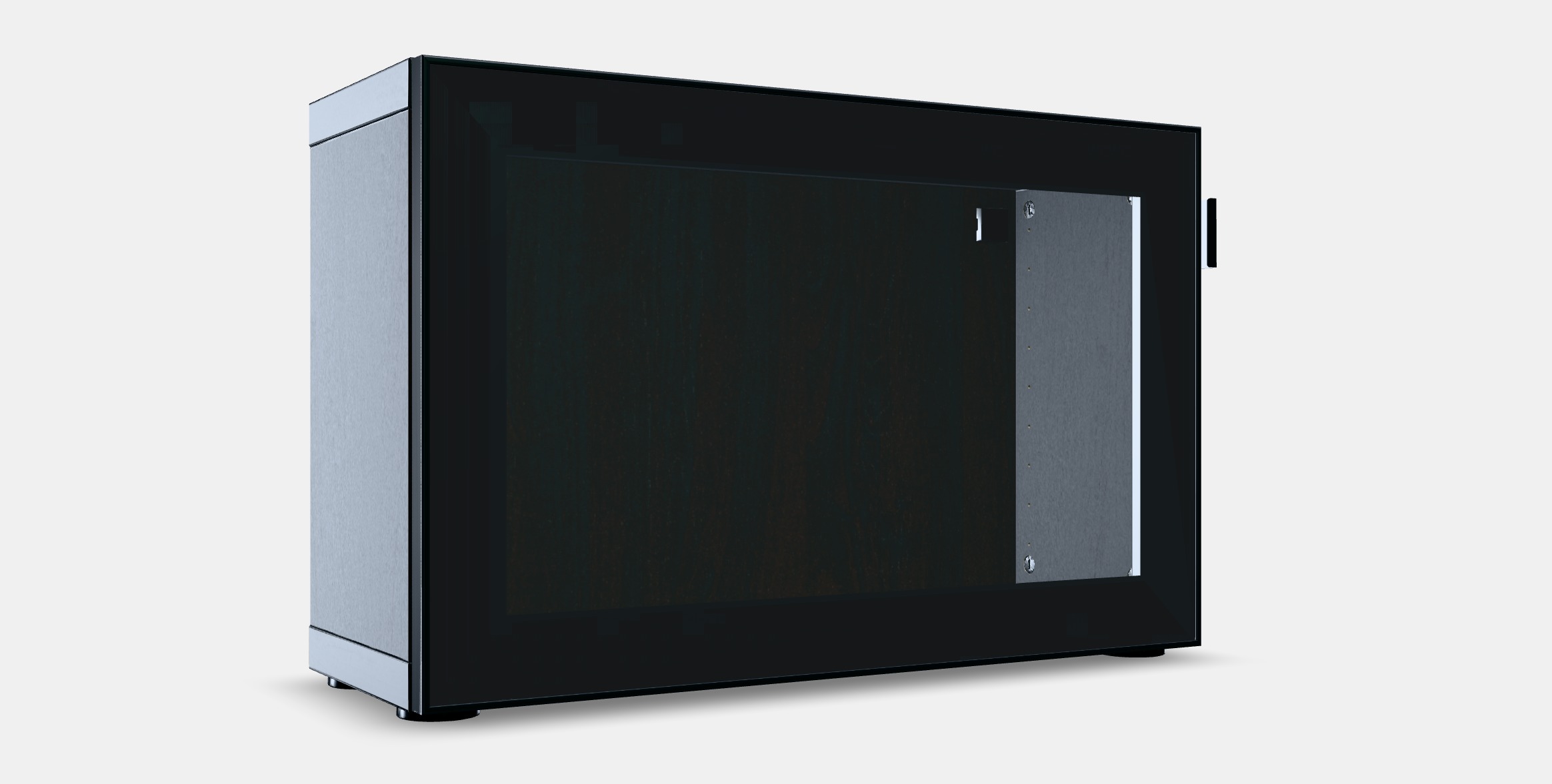 BESTA Shelf unit with glass door 3 Low-poly 3D model_9